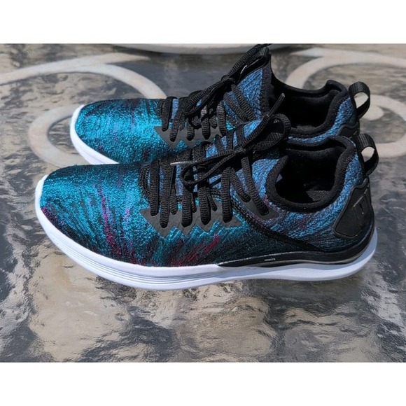 PUMA IGNITE FLASH GEO SHOES #191486 SZ 8 Hawaiian Ocean Blue EUC - Picture 3 of 9